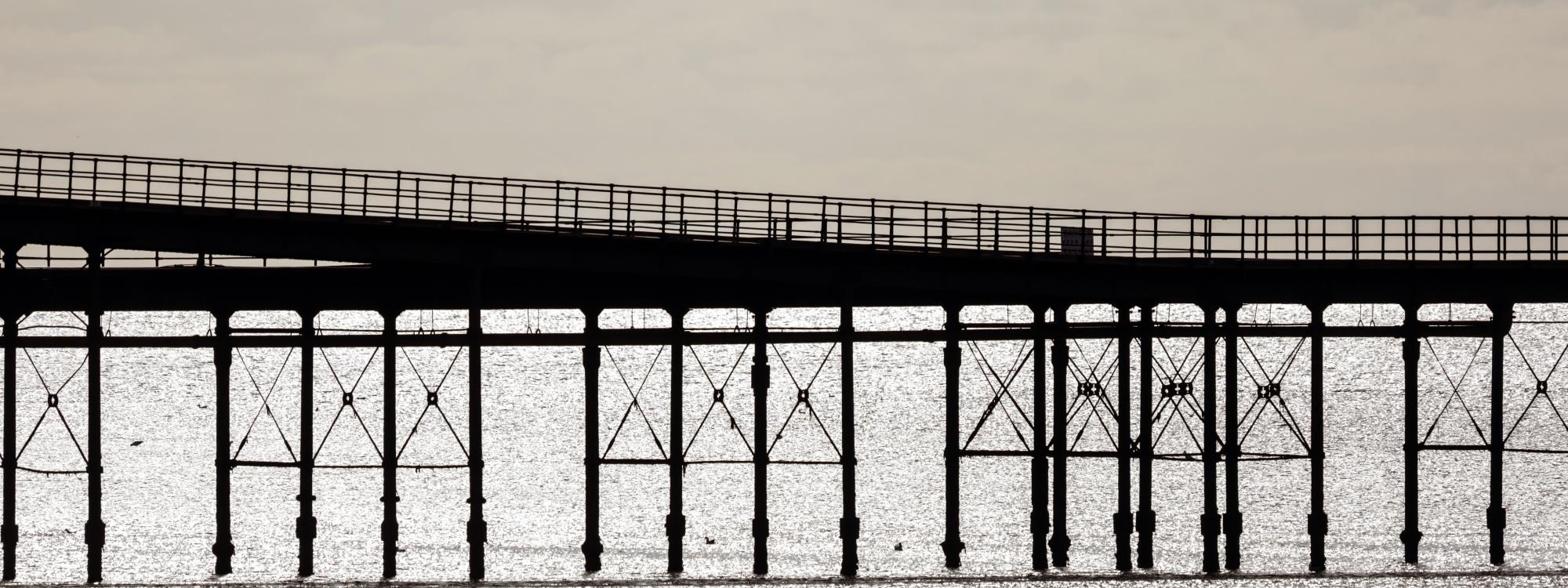 Southend Pier silhouette